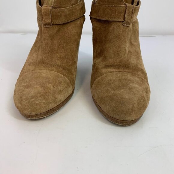 Rag & Bone Women's Harrow‎ Stacked Heel Ankle Bootie Boots Suede Taupe SZ 39/9 - Picture 7 of 14